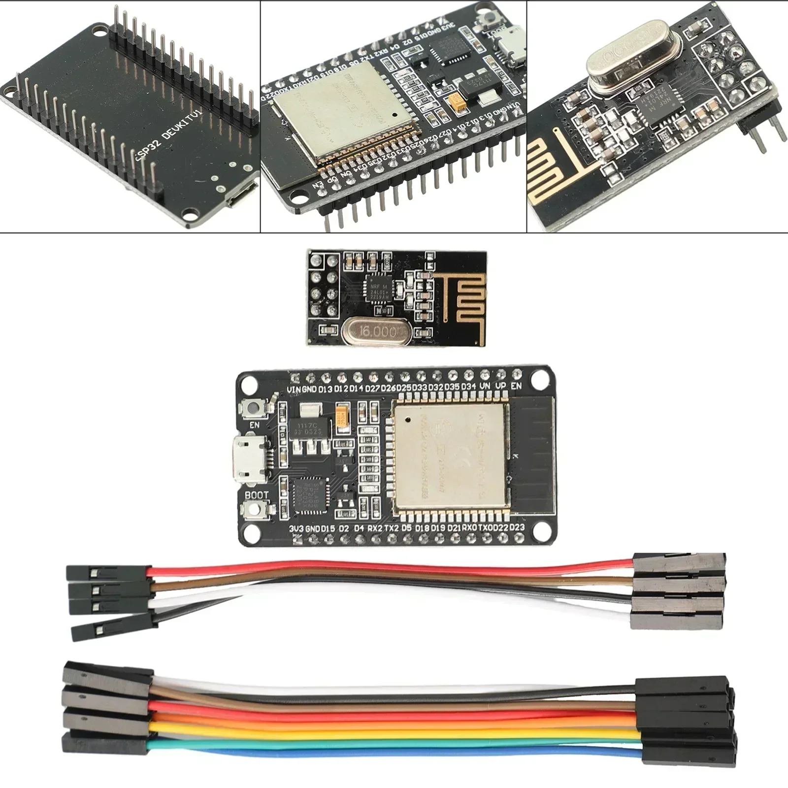 Nrf24L01 - OpenDTU para kit de bricolaje, ESP32+NRF24L01+Cable,