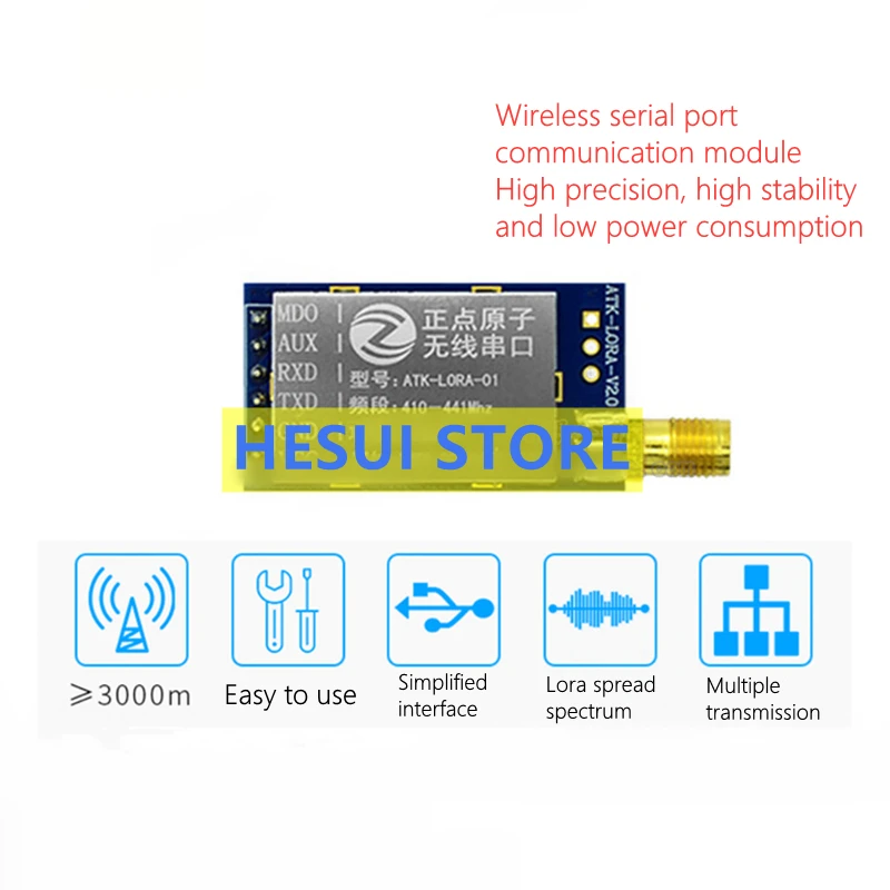 Módulo ATK-LORA-01 LORA Módulo - Lora Sx1278 reseña y precio
