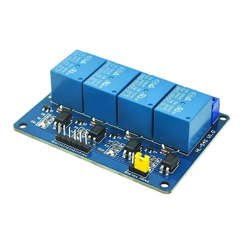 Módulo de relé de 5V 1 2 4 6 8 - Relay Module 4 Channel reseña y precio
