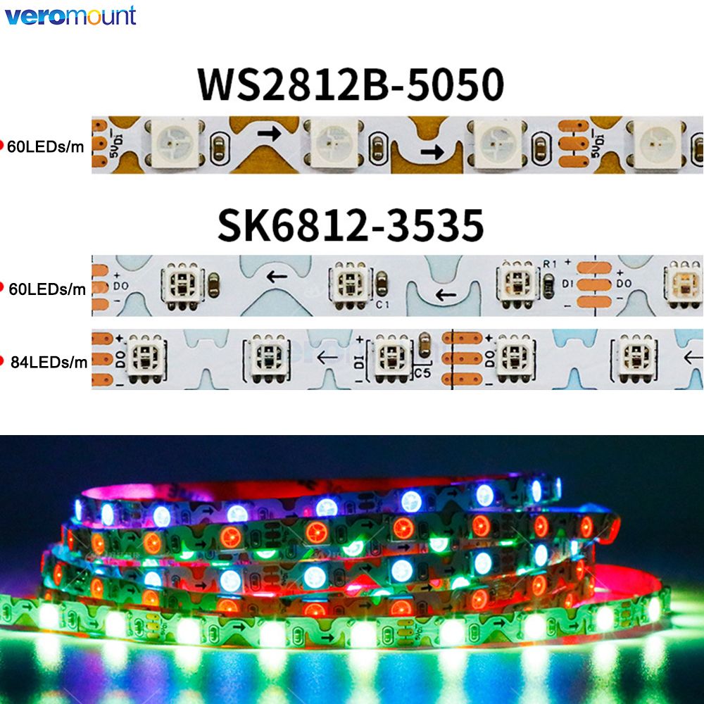 Tira de luces LED de píxeles d - Ws2812B Strip 5V reseña y precio