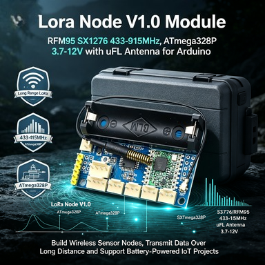 Nodo LoRa V1.0 RFM95/SX1276, 4 - Lora Rfm95 reseña y precio