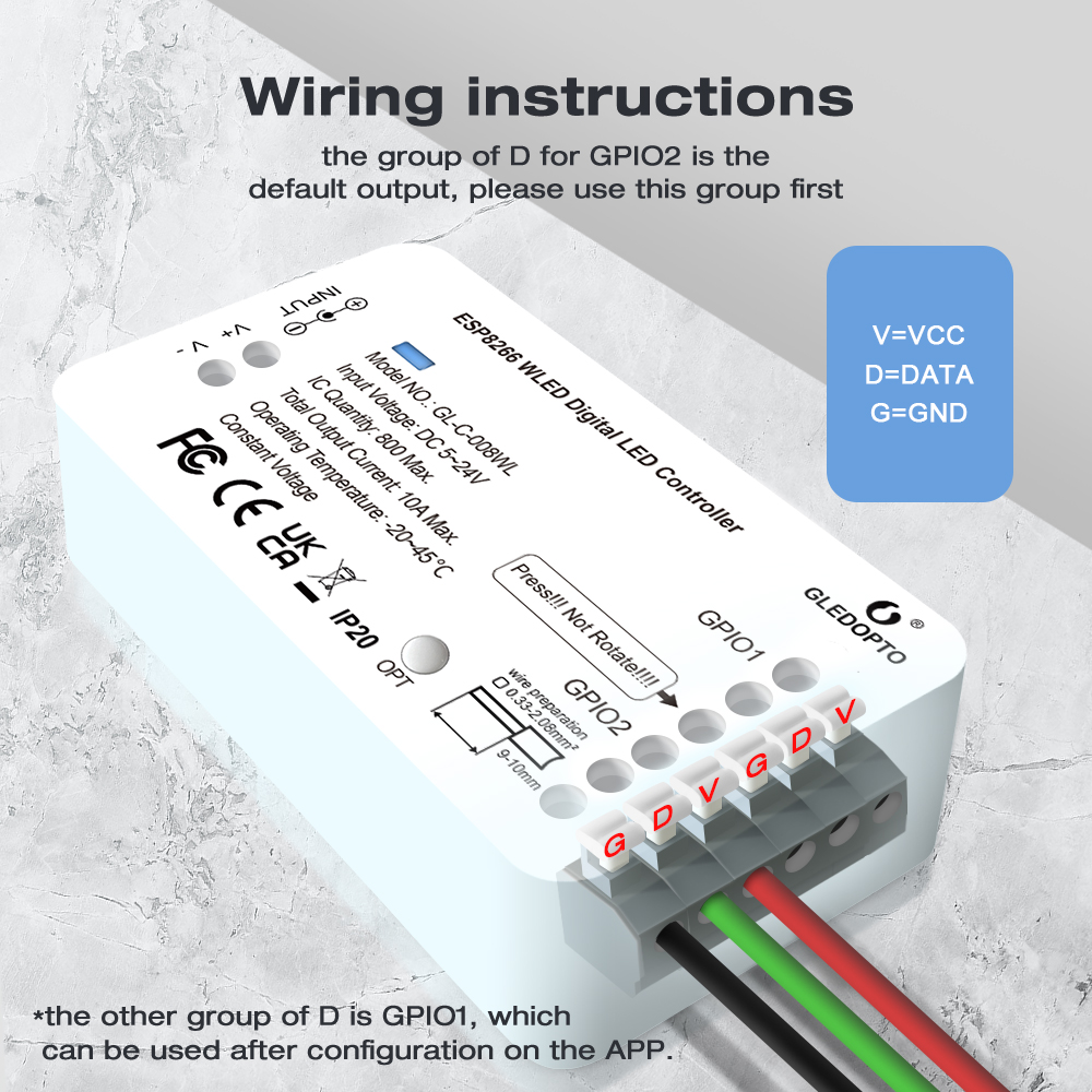 Controlador MJJC WLED 5V 12V 2 - Ws2812B Strip 5V reseña y precio