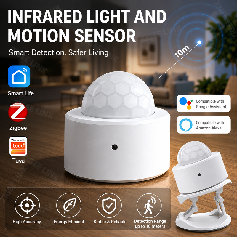 Sensor de movimiento ZigBee 3, - Pir Motion Sensor reseña y precio