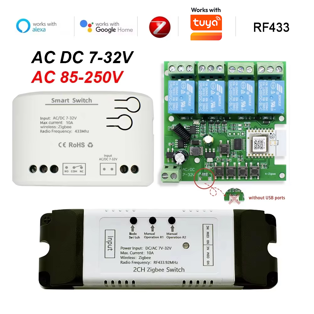 Interruptor Inteligente Zigbee - Relay Module 4 Channel reseña y precio